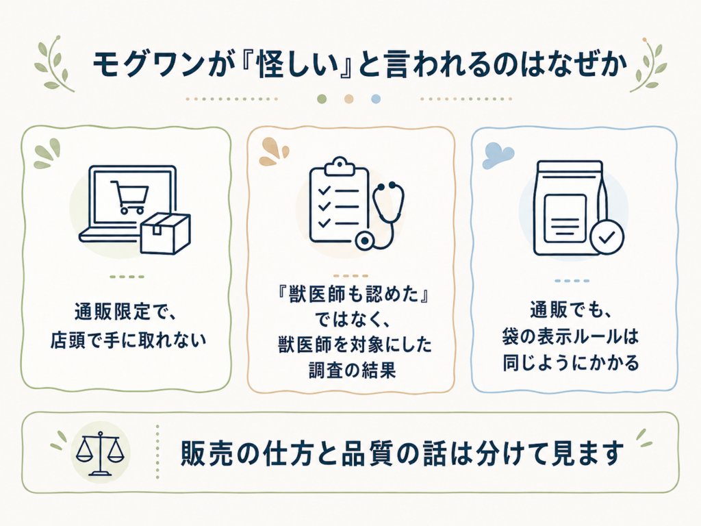 モグワンが「怪しい」と言われるのはなぜか